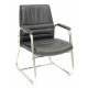 Diamond Leather Visitor chair with arms